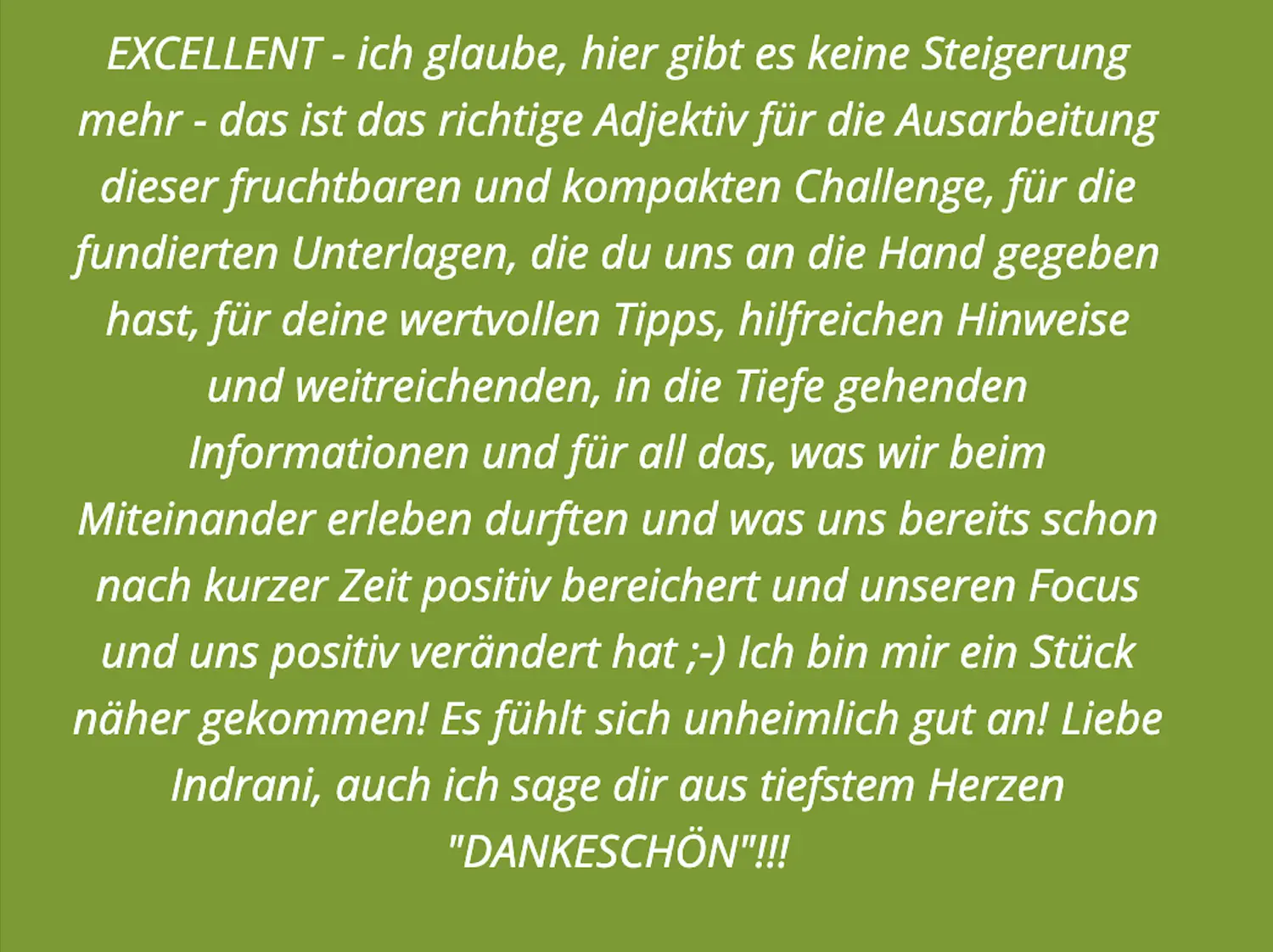 IK Consulting und Coaching – Kundenrezension